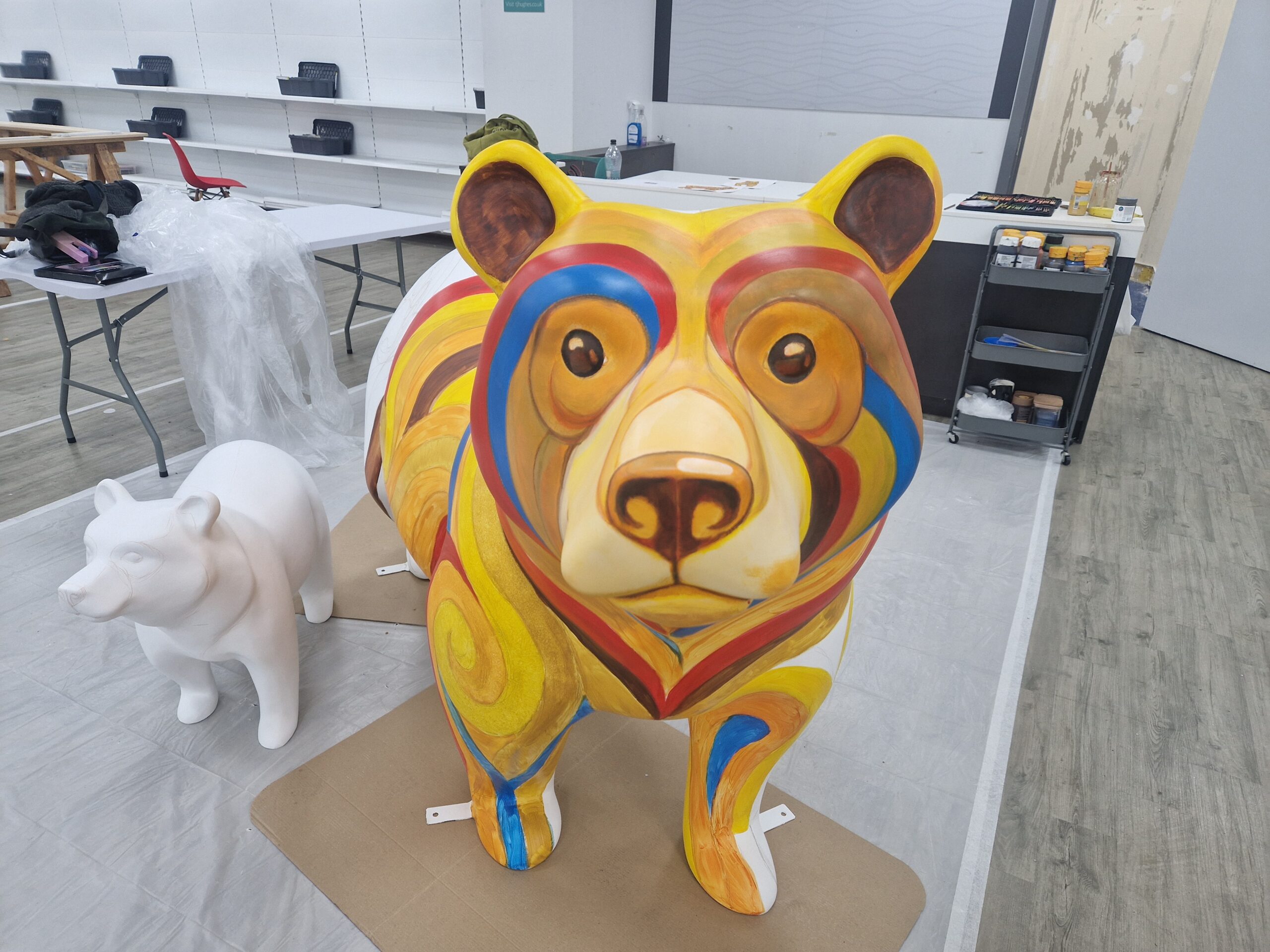 Artists work in progress on Bear's Big Adventure Trail 2026